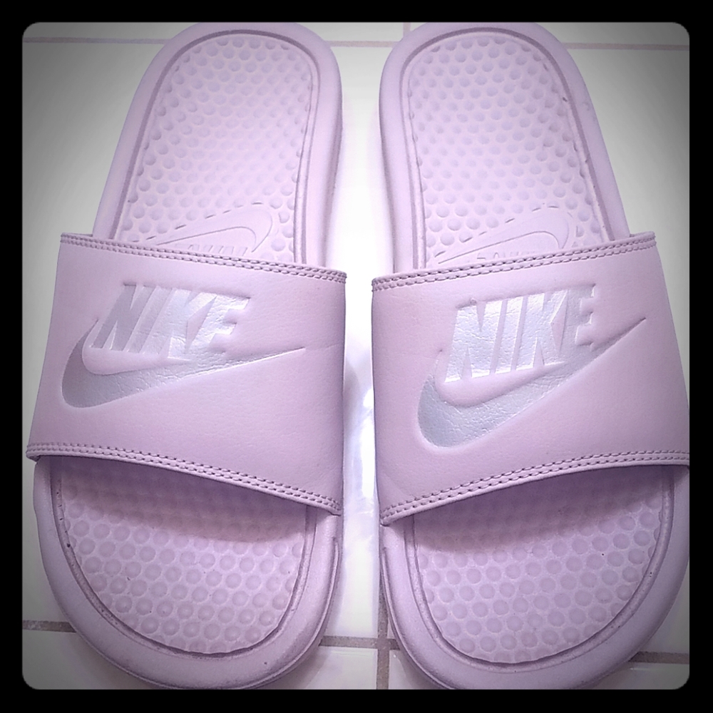 Nike Slides, Lavender, Size 7